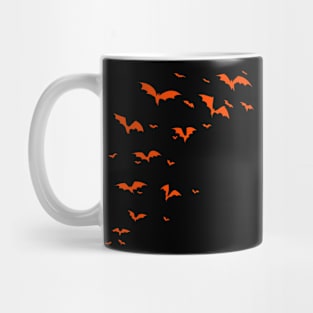Colony of Flying Orange Bats Mug